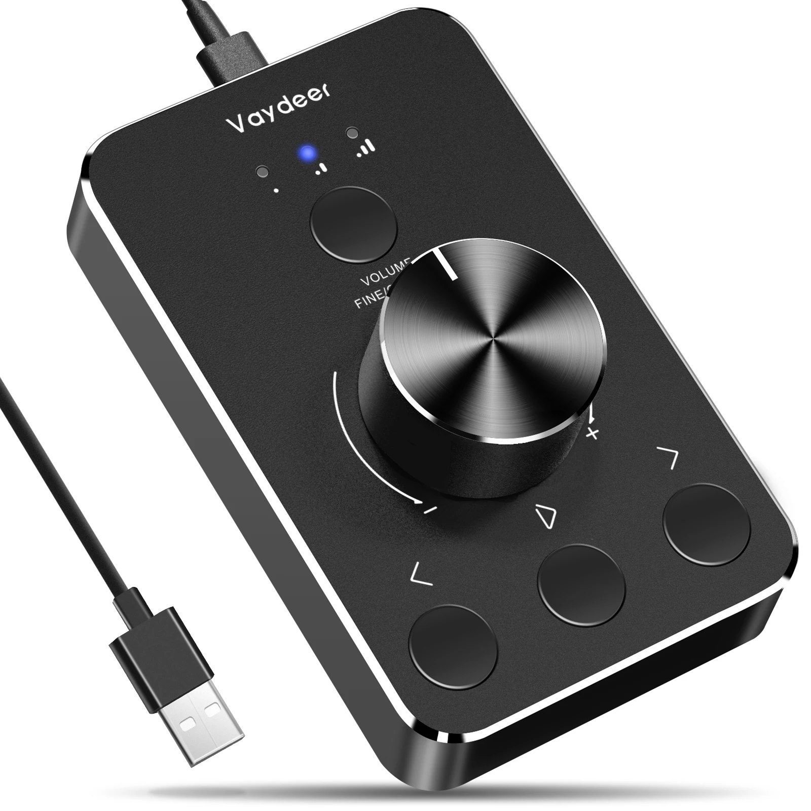 

Volume Control Knob USB Computer Speaker Controller One-Click Mute Function and 3 Volume Control Modes Audio Adjust