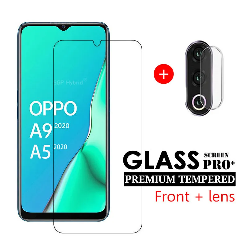2in1 Screen Protector Tempered Glass and Camera Protective Glass For OPPO A9 2020 A5 2020 oppo a9 a5 2020 6.5" inch Glass afbeelding