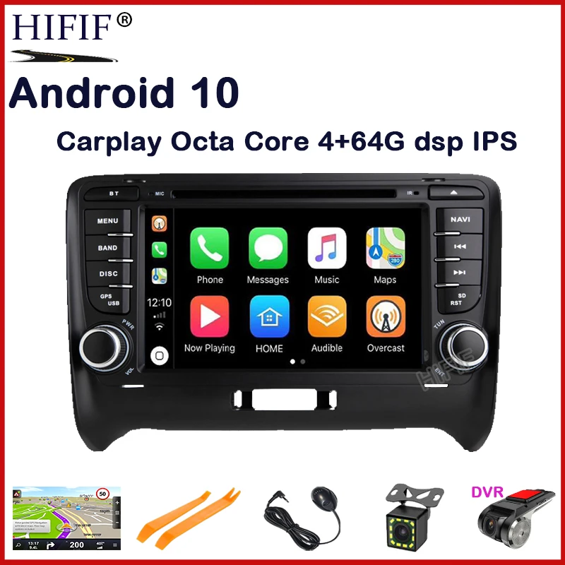 

DSP 4G Android 10 CAR GSP RADIO For Audi TT MK2 8J 2006 2007 2008 2009 2010 2011 2012 multimedia DVD player stereo navigation