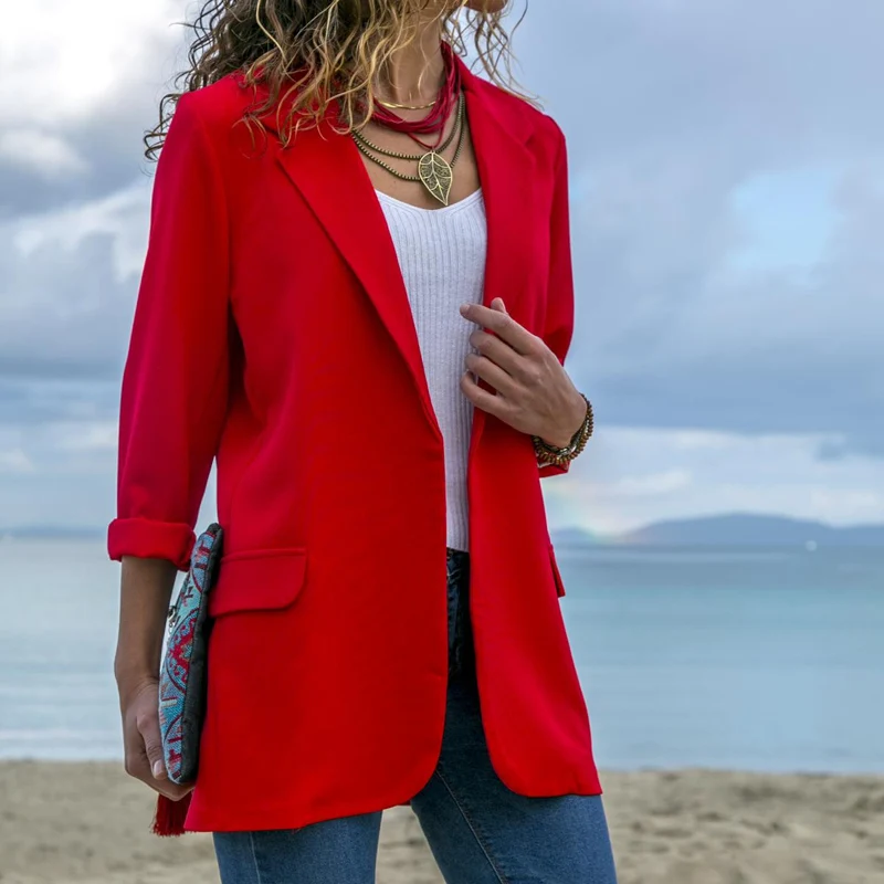 

Ladies' Jackets and Coats Slim Body Ladies Formal Jackets Office Work Ladies Coats Clothes 2019 New Fashion