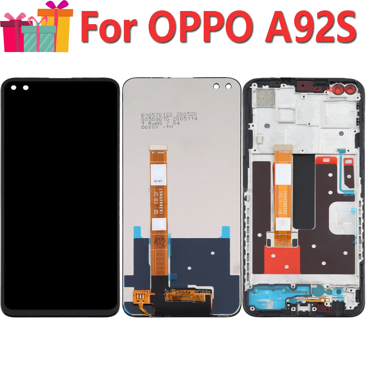 Оригинальный сменный ЖК-дисплей 6 57 дюйма для OPPO A92S PDKM00 сенсорный дигитайзер