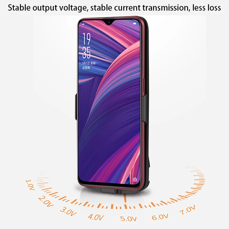 Для Oppo R17 R17 Pro Чехол для зарядного устройства 5000 мАч Внешнее запасное зарядное устройство Внешний аккумулятор чехол для аккумулятора чехол для зарядного устройства