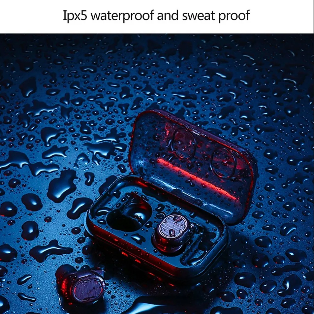 TWS Bluetooth, настоящие беспроводные наушники, стерео наушники, мини TWS, водонепроницаемые, Handsfrees, 500 мАч, внешний аккумулятор для смартфонов