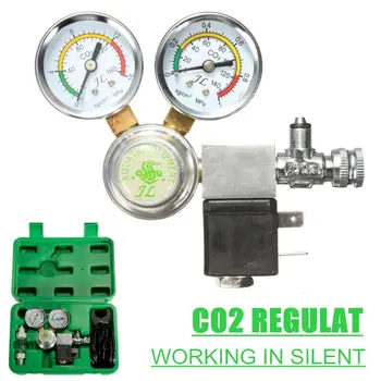 

Utility CO2 Regulator with Check Bubble Counter magnetic Solenoid Aquarium Carbon dioxide pressure-reducing