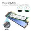 Adaptador Onvian M2 NVMe SSD a tarjeta PCIe controlador M2 Key M con soporte de adaptador de disco duro de almohadilla de refrigeración de silicona PCIe x4x8x16 ranura ► Foto 2/6