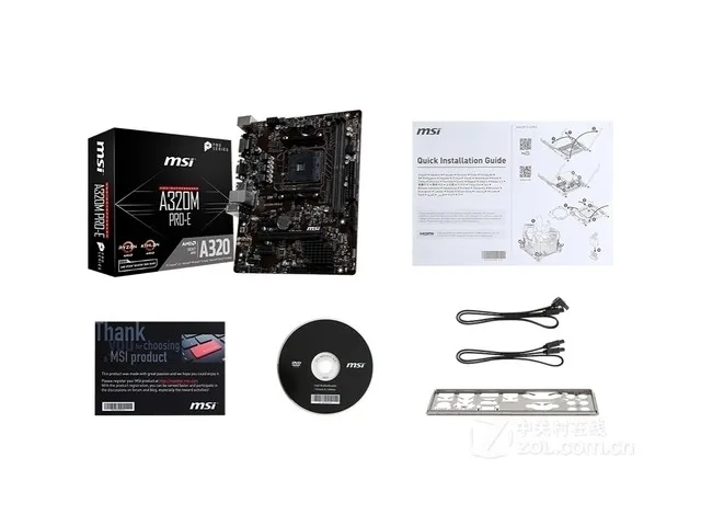 Материнская плата MSI A320M PRO-E материнская плата amd am4 socket ryzen DVI dual ddr4 memory slot PCI-E Gen3 X16 SATAIII USB3.1 m-ATX