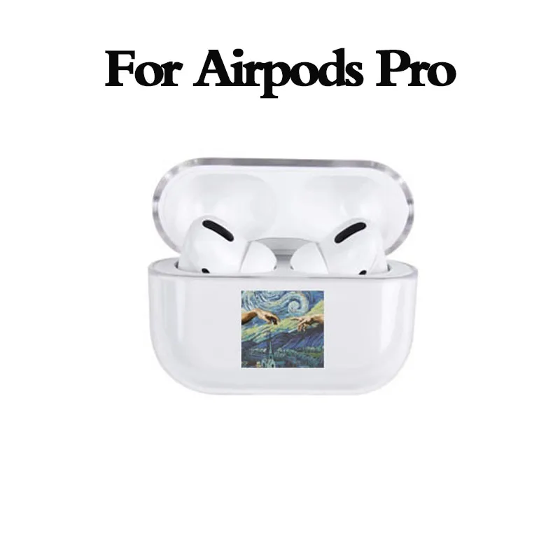 Твердый чехол с абстрактным рисунком для Airpods Pro чехол Роскошный Прозрачный Bluetooth защитный чехол для наушников для Air pods 3/2 чехол s - Цвет: for AirPods Pro 05