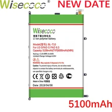 Wisecoco BL-T10 5100 мАч аккумулятор для LG GPAD G PAD 8,3 BL-T10 VK810 V500 телефон Высокое качество