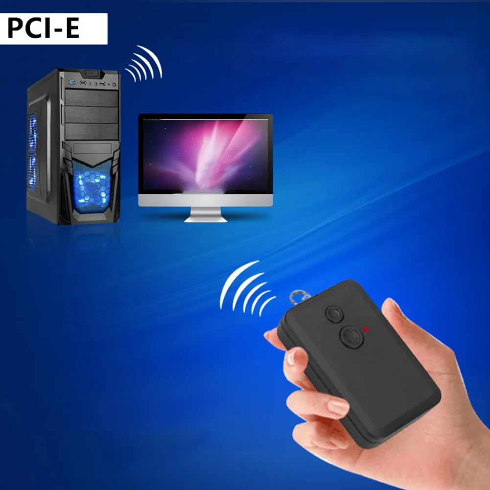 

Portable Convenient 20m ABS 2.4G Restart Remote Control Protect Privacy Wireless Switch PCI Desktop Home Computer Turn On Off