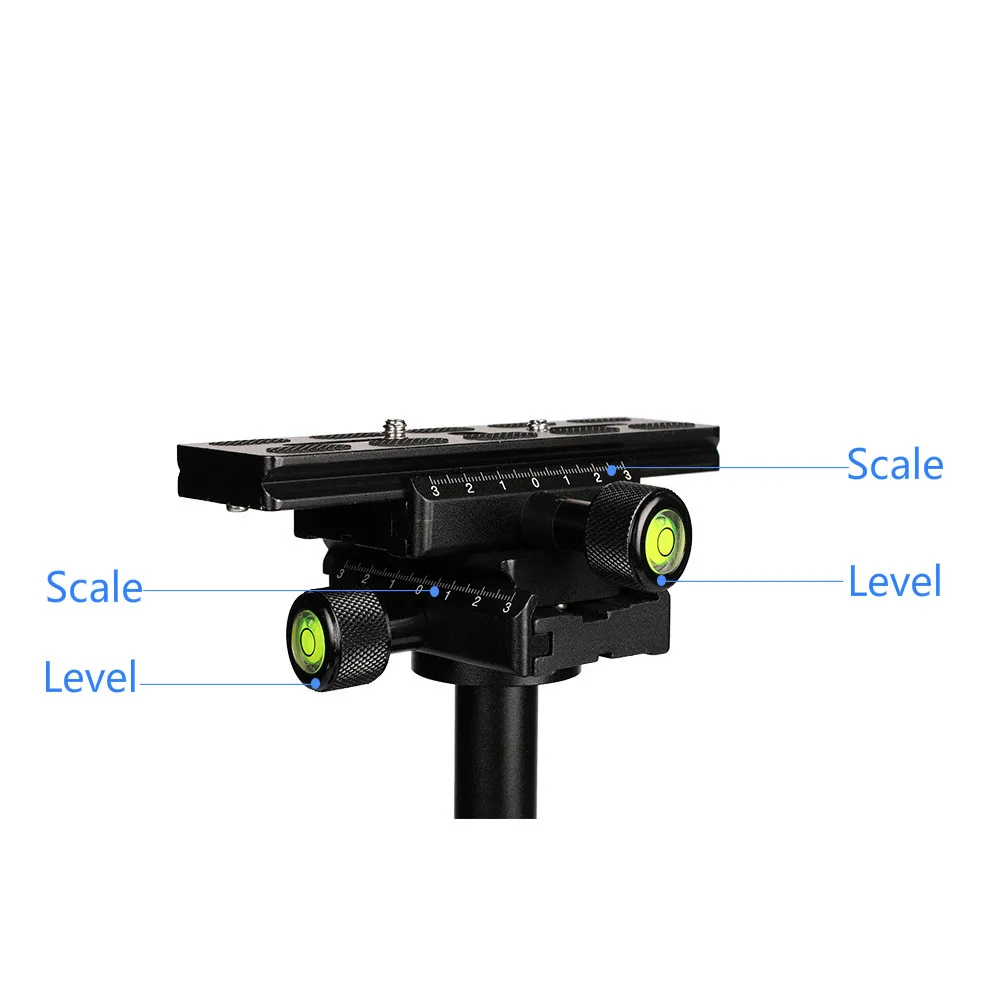 S60 Ручной Стабилизатор Портативный Видео Стабилизаторы Steadycam с быстроразъемной пластиной для Canon Nikon sony камеры GoPro