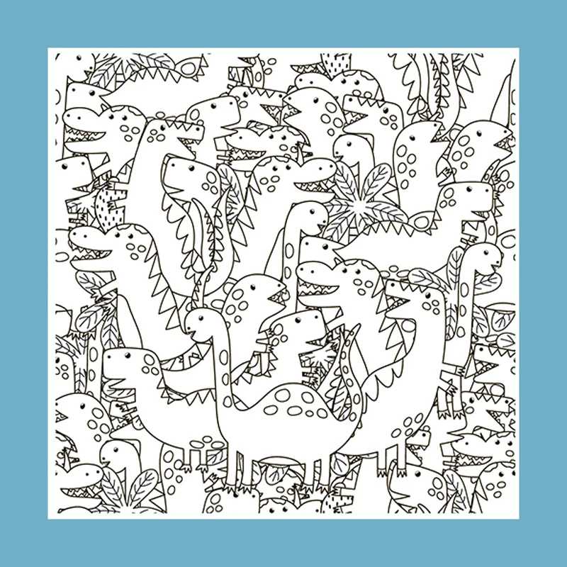 

ZATWBS Cute dinosaur Clear Stamps For DIY Scrapbooking/Card Making/Album Decorative Rubber Stamp Crafts