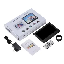 7 дюймовый светодиодный Подсветка высокой четкости 800x480 Цифровая фоторамка электронный альбом изображение музыкальный видеоплеер