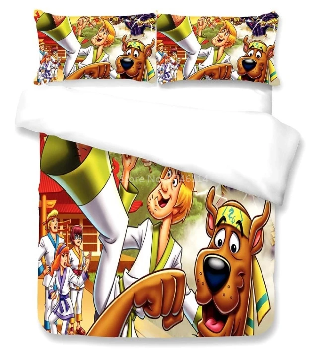 Милый комплект постельного белья Scooby Doo с объемным мультяшным рисунком