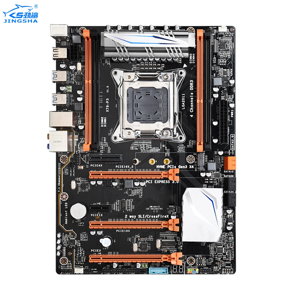 Набор материнских плат JINGSHA X79P3 LGA2011 четырехканальный процессор с восьмиядерным