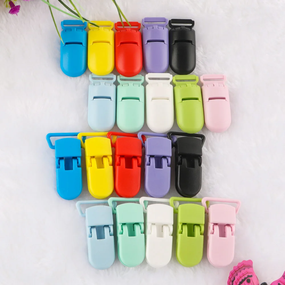 Kovict 20pcs Plastic Baby Multicolour Pacifier Clips Wholesale Soother