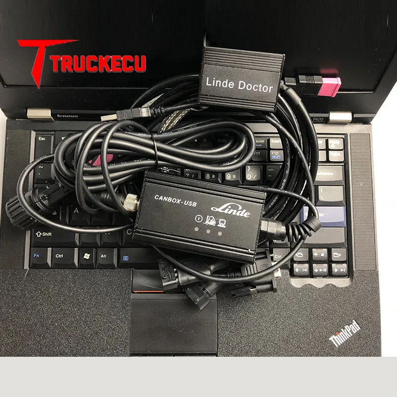 Вилочный погрузчик Linde диагностический инструмент Linde canbox+ linde доктор+ T420 ноутбук linde вилочный погрузчик диагностический полный набор
