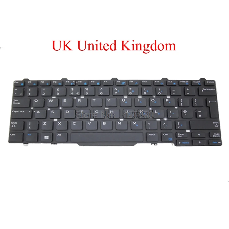 UK United Kingdom Ноутбук США защитный чехол для мобильного телефона Великобритании BR ла FR Клавиатура для DELL Latitude 3340 3350 5488 5480 5490 английский Турция бразильский Франция Латинской Америки - Цвет: UK United Kingdom
