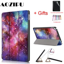 Тонкий чехол Funda для iPad 10,2 PU кожаный Смарт Магнитный чехол с принтом для iPad 7-го поколения 10,2"