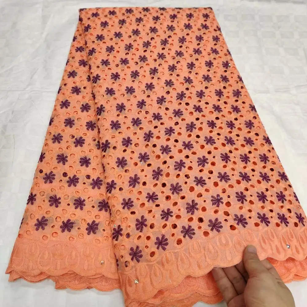 

New Arrival Small Holes Design Dubai Lace African Nigerian Dry Lace Fabric Real Swiss Voile Lace In Switzerland Bridal SewA