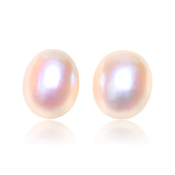 

Baroqueonly AAAAA Natural freshwater oval drop shaped white pearl paired with 9-10mm DIY earrings pendant bracelet jewelry BLB