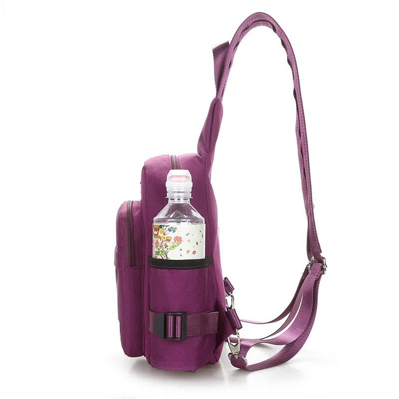 Crossbody Bags for Women Casual Nylon Chest Pack Korean Style Multifunctional Back Pack Travel Shoulder Bags Women's Handbags