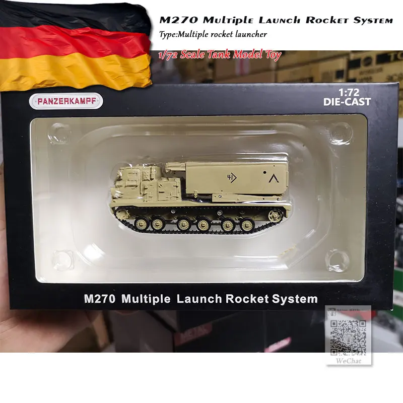 Panzerkampf 1/72 масштаб военная модель игрушки M270 несколько запуска ракета системы литья под давлением металлический Танк модель игрушка для коллекции, подарок