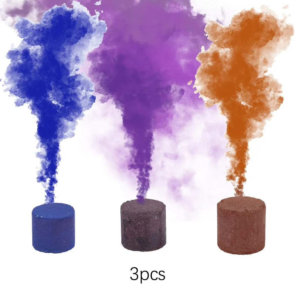 3 шт дым торт красочный дымовой эффект шоу круглая бомба сценическая фотография помощь Забавные игрушки подарки