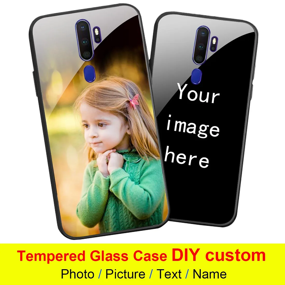DIY Custom Design Phone Case For OPPO A1K A77 A9 2019 A1 AX5S AX7 A7N A71 A59 A11X A8 2020 A7X A3S A5 Tempered glass cover |