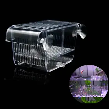 

Aquarium Fish Tank Hatchery Incubator Breeding Box Transparent Isolation Divider Hatching Boxes Accessory For Small Baby Fishes