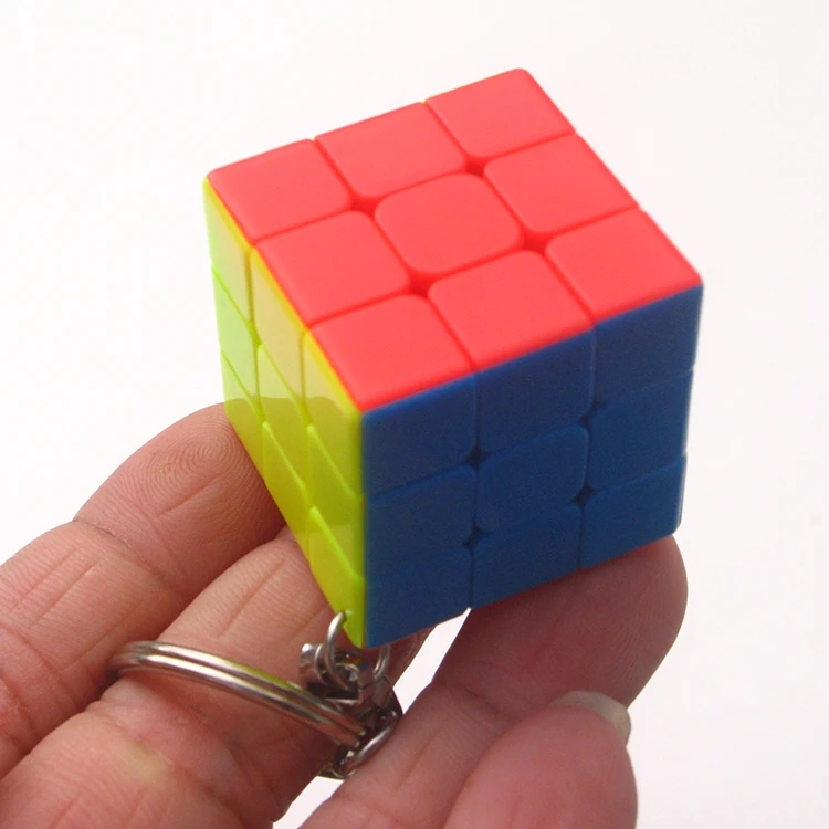Zcube 6 шт./компл. подарочный набор мини-Волшебный куб 2x2x2 3x3x3 магический шар цепочка для ключей с цилиндром развивающая игрушка или хороший подарок для детей