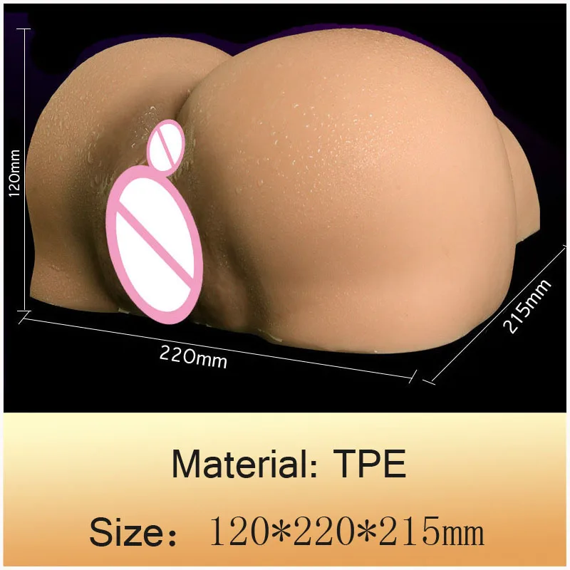 Super Realistic 1:1 Ass Vagina Anal Artificial Pocket Pussy Big Ass  Vagina Male Masturbators Sex Pussy Masturbator For Man