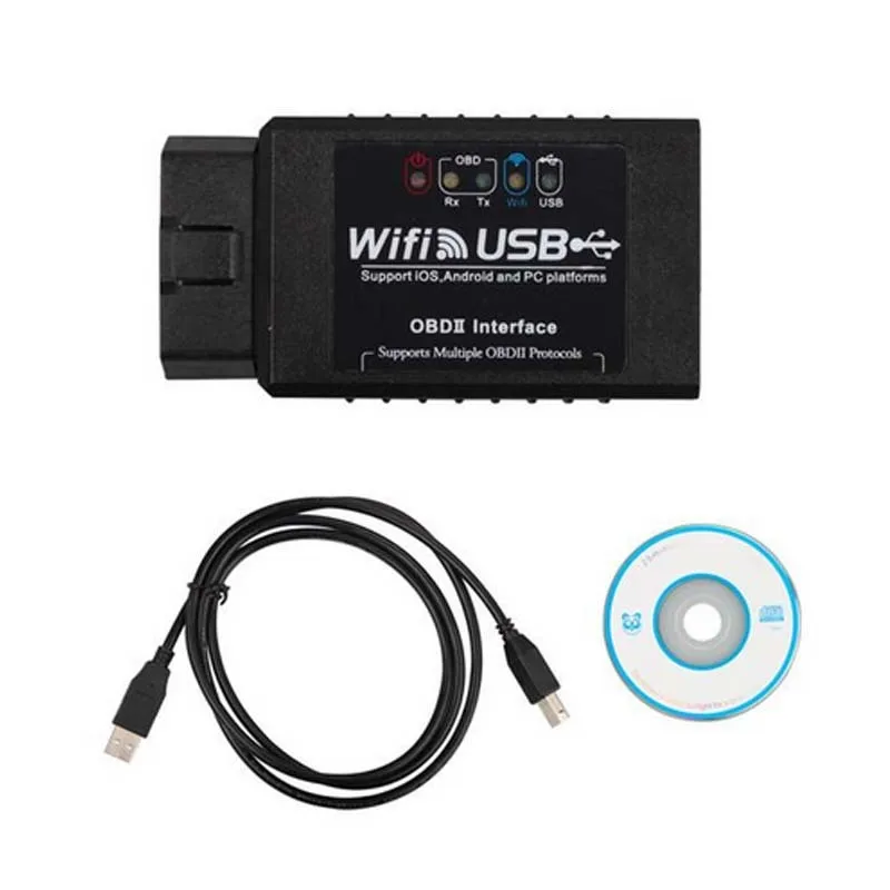 Super Elm327 Wifi Usb Obd2 Obd Scanner Diagnostic Tool High Quality Elm