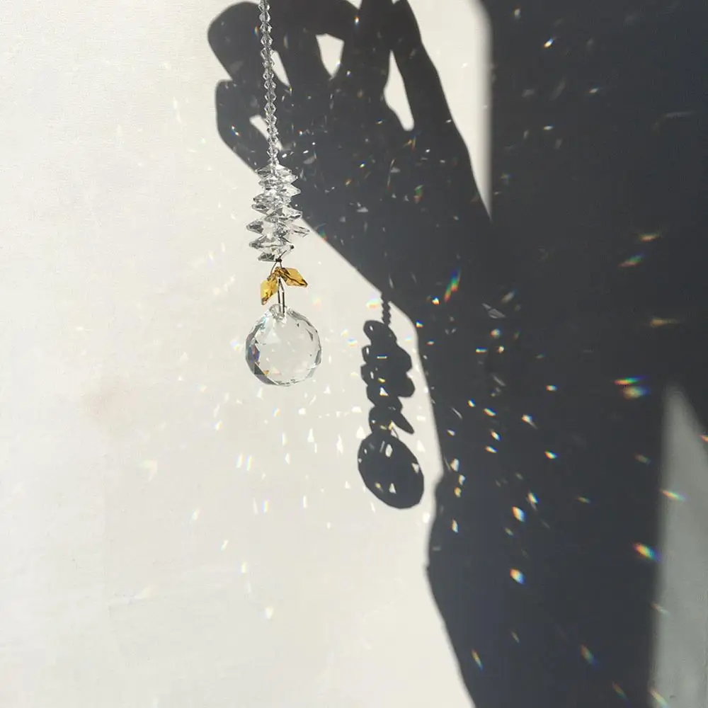 30 мм кристалл окно солнце Ловец коллекция бисера Suncatcher домашний декор Радуга производитель, прозрачные хрустальные призмы