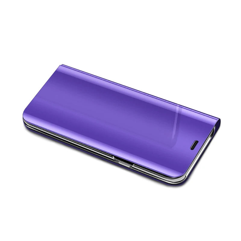 Чехол для xiaomi redmi note 8 t, умный зеркальный чехол для xiaomi redmi note 8 t note 8 t t8, чехол s, стоячий чехол для телефона redmi note8t - Цвет: Purple