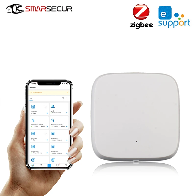 Умный беспроводной датчик температуры и влажности Ewelink Zigbee 3 0 домашняя