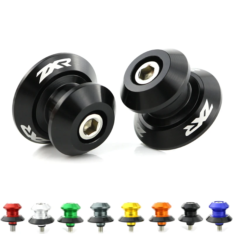 

For Kawasaki ZX-12R 2000 2001 2002 2003 2004 2005 2006 2007 Swing Arm Sliders Spools Stand Bobbins CNC Aluminum Alloy