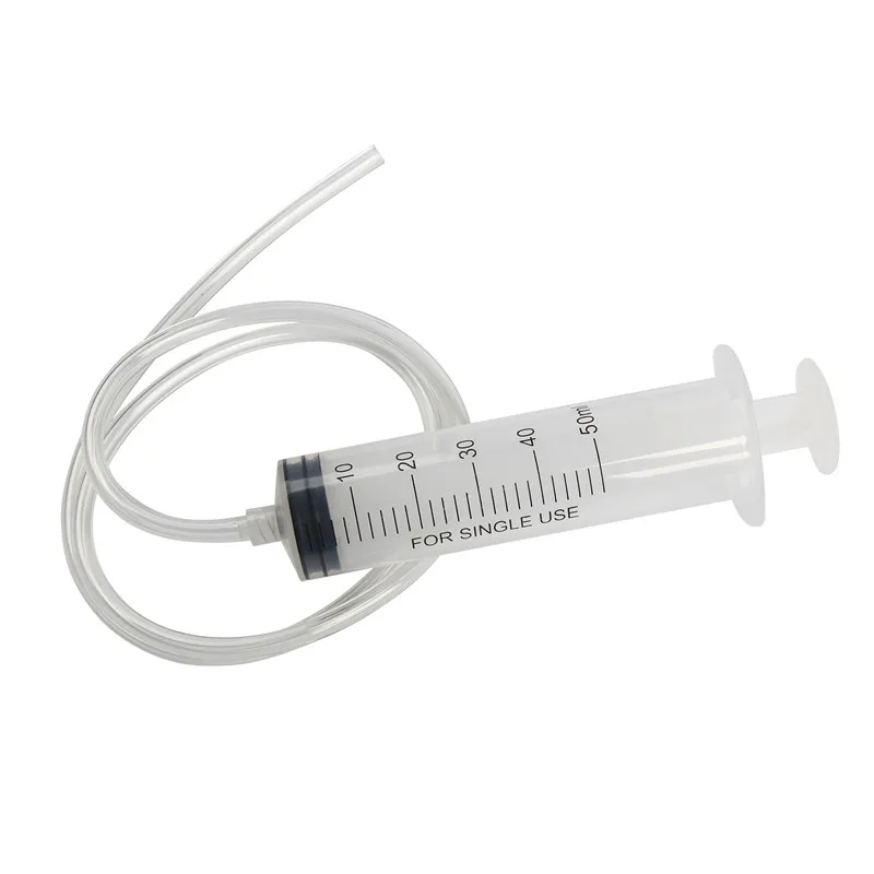 

1PC Plastic Syringe Tube Plastic 50ML Syringe + 80cm Length Tube For Hydroponics Lab Medical Tool Nutrient Measuring