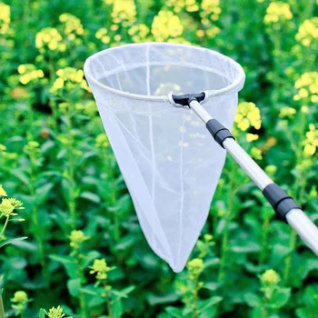 

Extendable Butterfly Bee Insect Capture Net Aluminum Alloy Pole Handle Fishing Telescopic Lengthen Tuck Nets Locust Catching Net