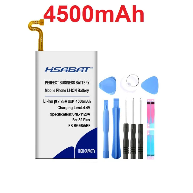 HSABAT 4500 мА/ч, EB-BG965ABE Батарея для samsung Galaxy S9 плюс G9650 G965 G965F G965A G965T G965S G965R4 G965V батареи