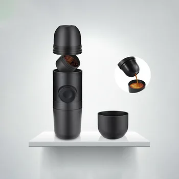 

Portable Mini Coffee Machine Manual Handheld Pressure Espresso Multifunction Coffee Maker for Outdoor Traveller Office