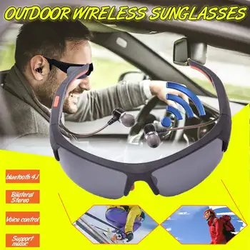 

Trendy Sunglasses Wireless bluetooth Earphone Outdoor Sport Cycling Long Standby Headphone Headset Stereo Earphone With Mic