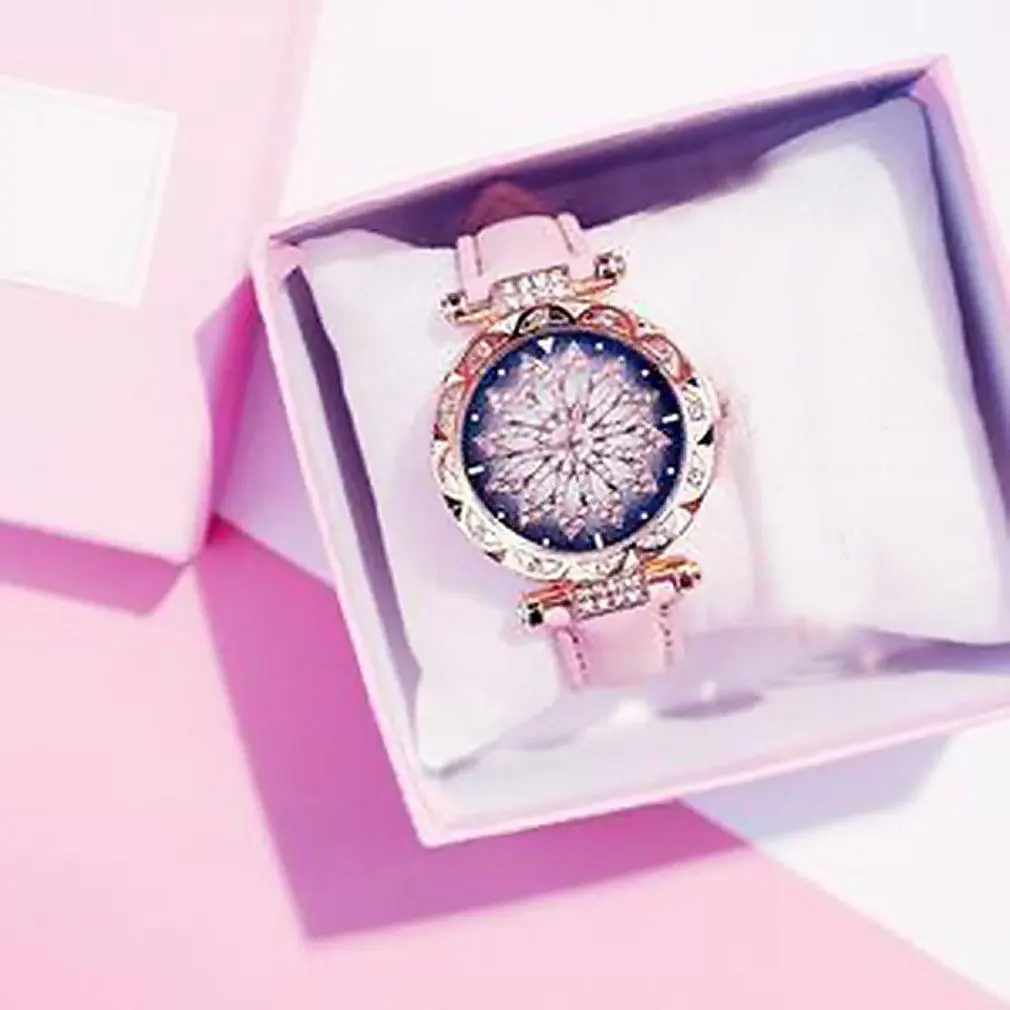 Running Watch When Full Diamonds Fashion Trend Waterproof Simple Female Watch Student Ins Wind Waterproof afbeelding