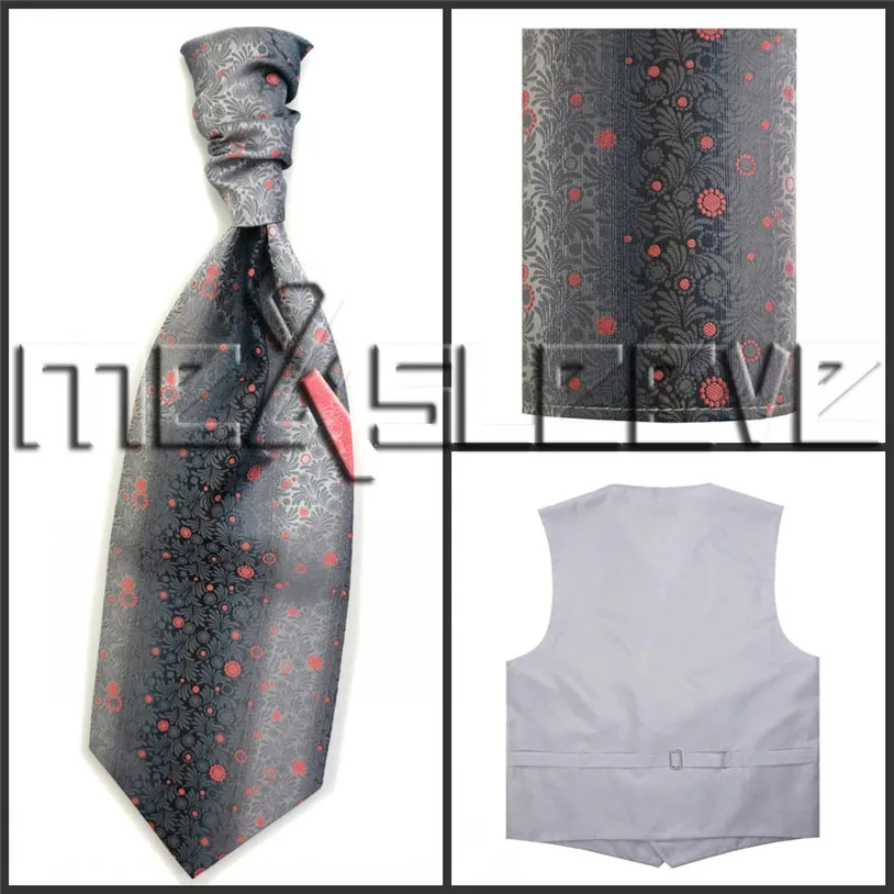 Свадебный Официальный Мужской комплект с жилетом на заказ(жилет+ галстук+ платок