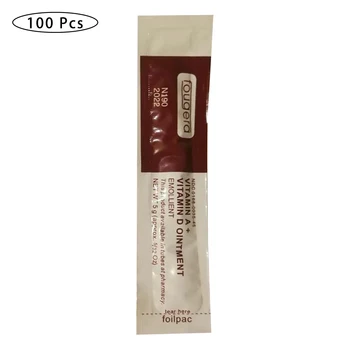 

100Pcs/lot Tattoo Aftercare Cream Care Lotion Anti Scar Vitamin Ointment For Tattoo Body Art Permanent Makeup Tattoo Supplies