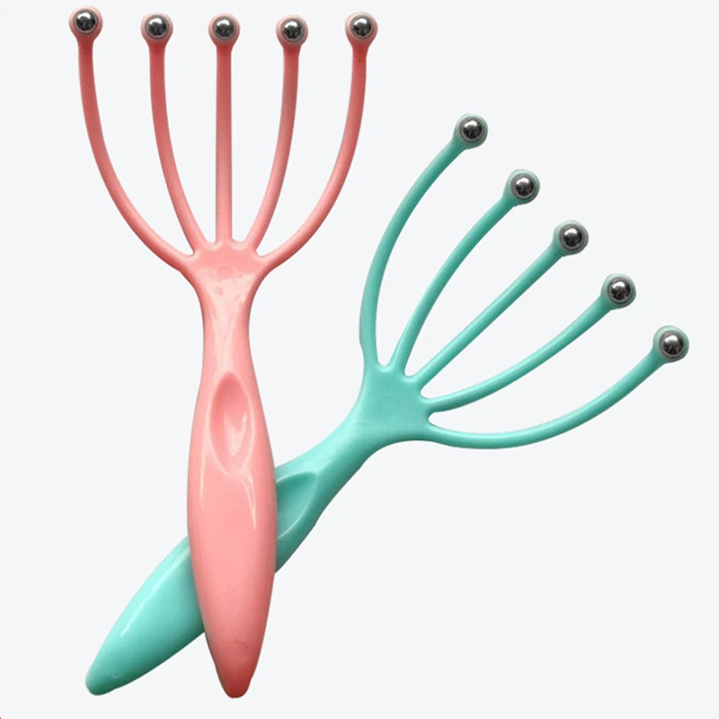 1 шт., пять пальцев, ручной массажёр кожи головы, для волос, спа, для головы, для шеи, расслабляющий массаж, расческа, релиз, уход за волосами