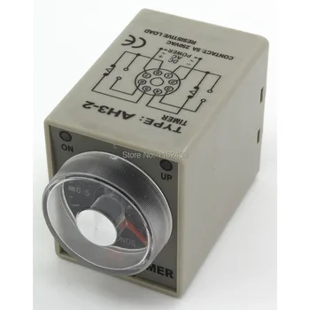 

AH3-2 AC 220V 3s on-delay DPDT time relay AH3 series 220VAC delay timer
