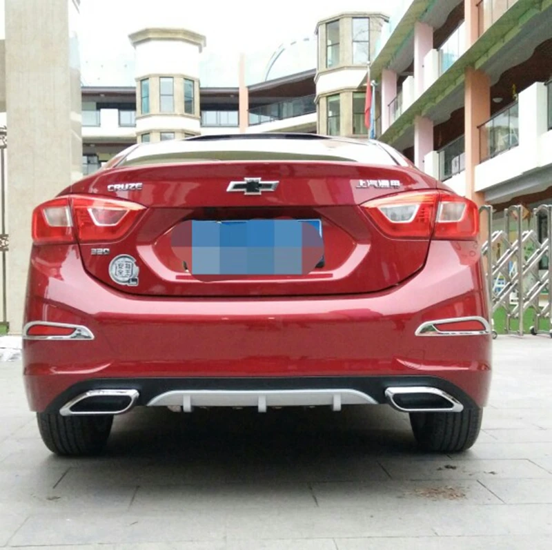 Монтафорд для Chevrolet Cruze ABS пластик задний спойлер диффузор бампер Защита противоскользящая пластина покрытие автомобиля Стайлинг 1 шт