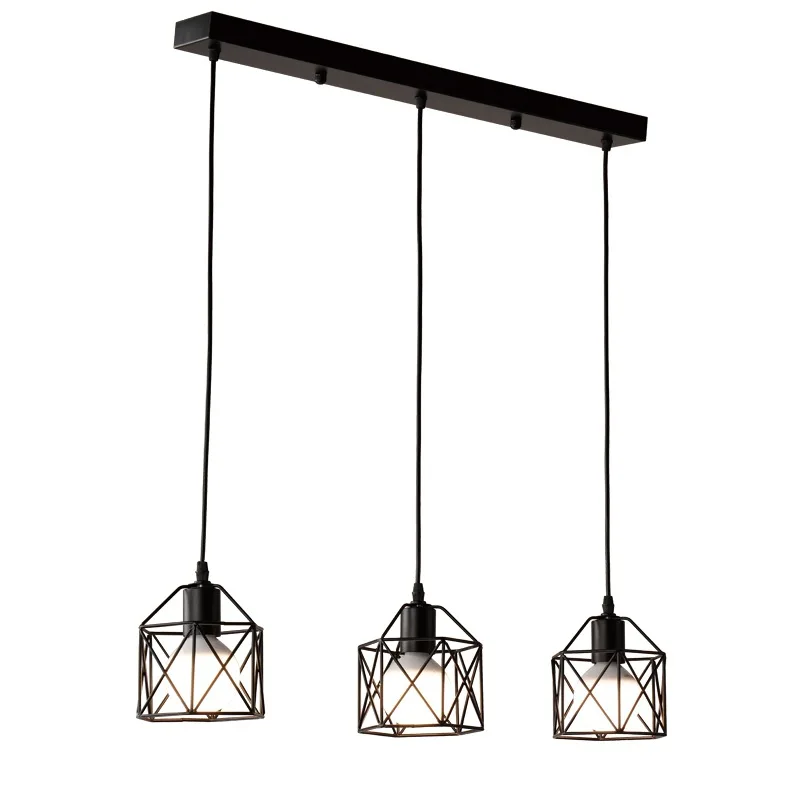 

American Country Industrial Chandelier Kitchen Island Lamp Cafe Chandelier Modern Lighting Nordic Simple Lamp