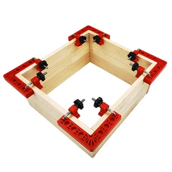 Pince à Angle droit de 90 degrés, Clips de fixation auxiliaires, règle de serrage d'angle Portable en forme de L, panneau de fixation de positionnement pour le travail du bois 