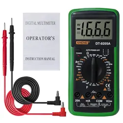 Multimètre universel Anti brûlure de haute précision, mesure de résistance numérique multifonction et compteur de tension 